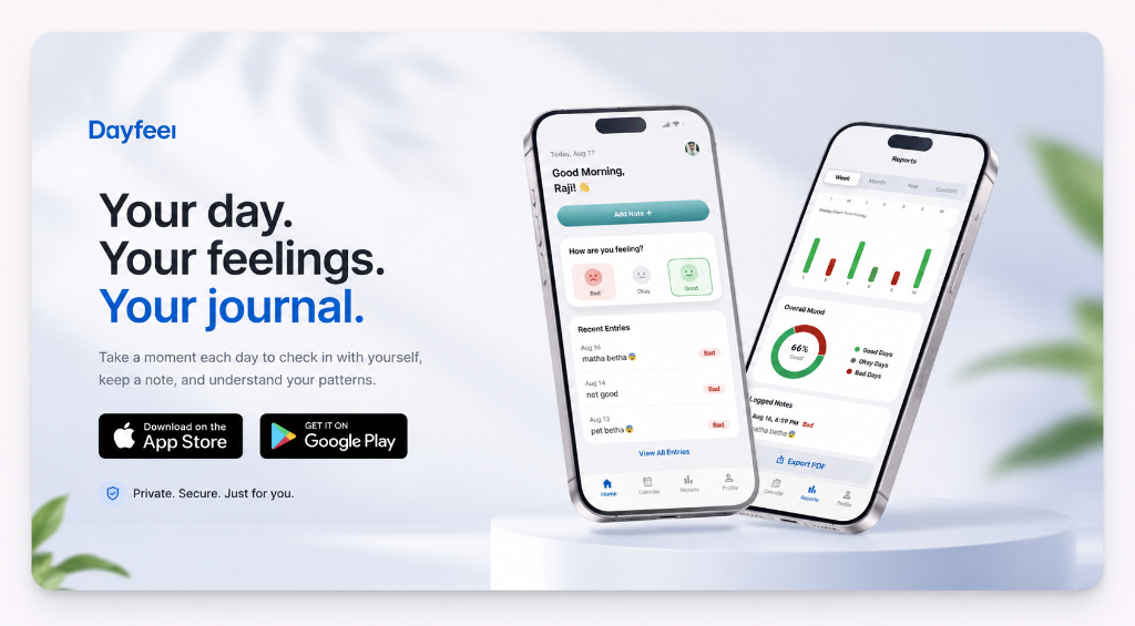 Dayfeel App Screen Mockup